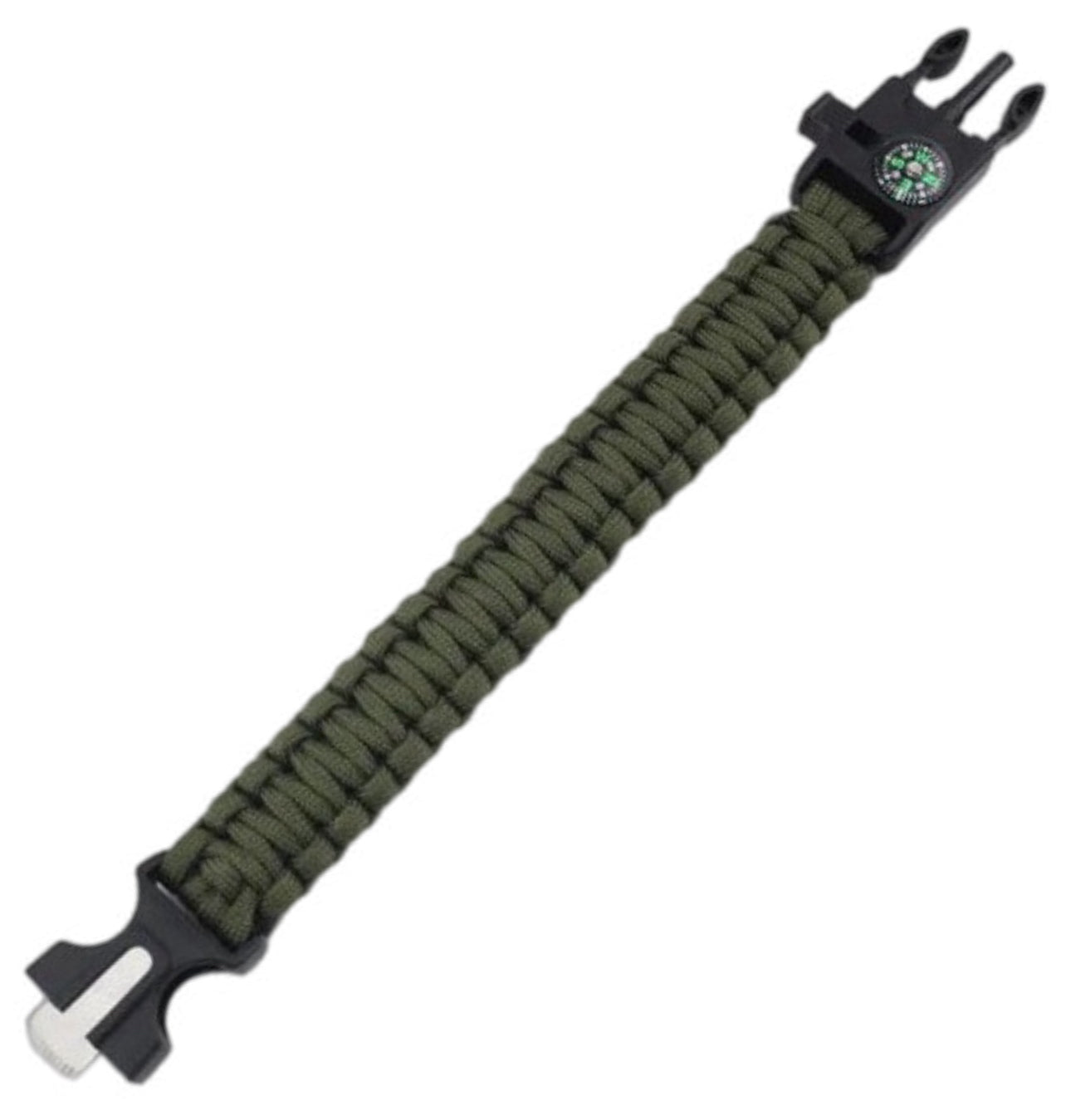 5-in-1 survivalarmband met kompas – compact noodhulpmiddel