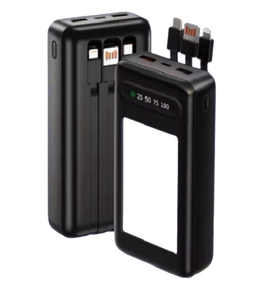 Powerbank 20.000 mAh met zonnecellen – betrouwbare stroom voor noodsituaties
